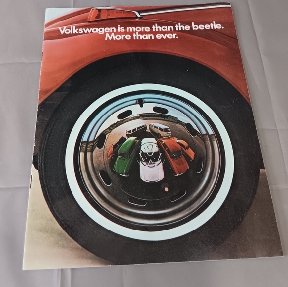 VTG 1971 Volkswagen Brochure Beetle Camper 411 Squareback Karmann Ghia Pamphlet - Picture 2 of 7